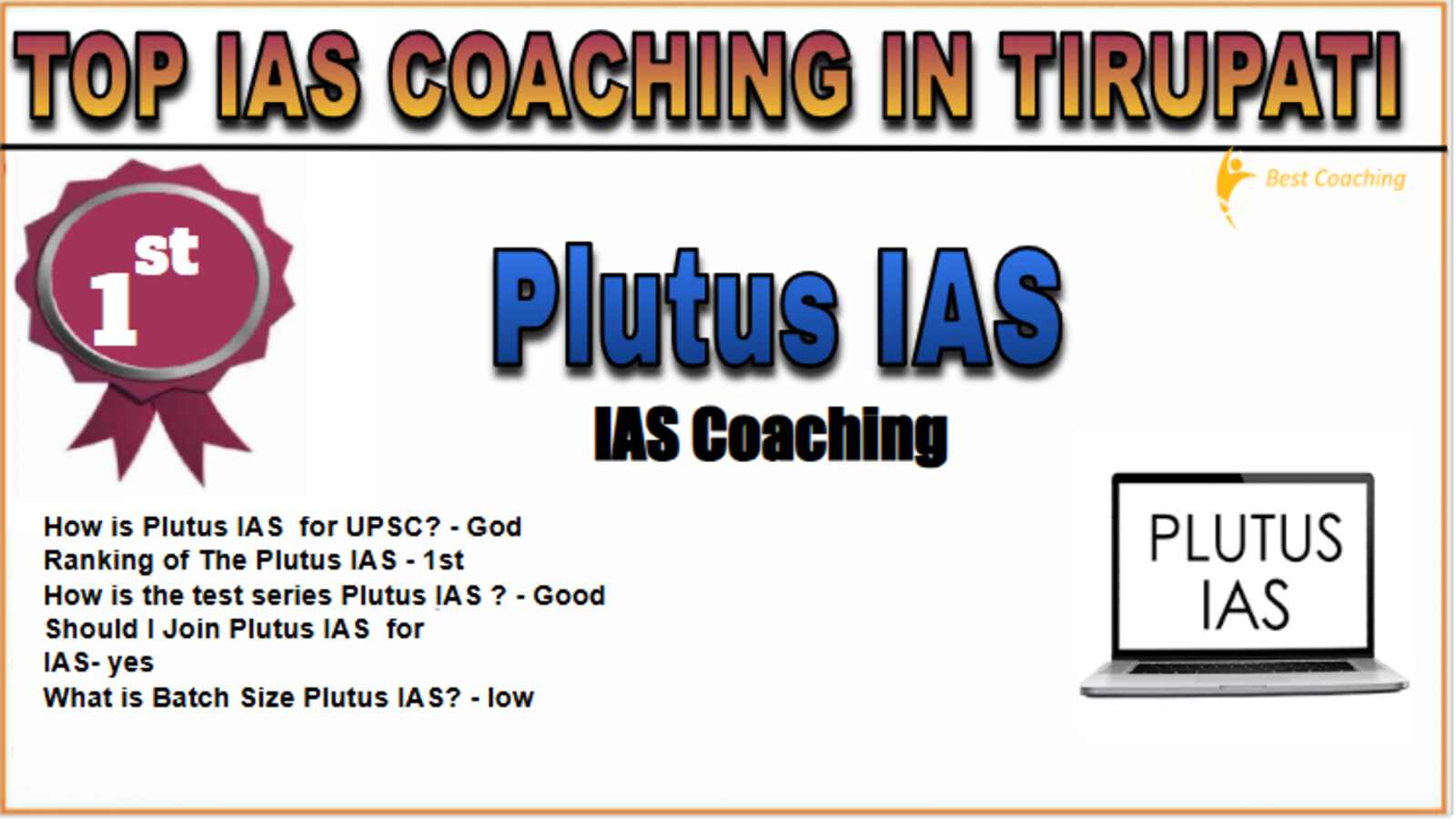 Plutus IAS Coaching in Tirupati