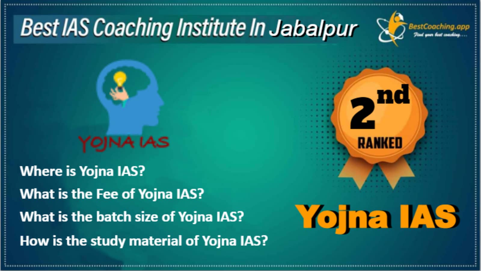 Rank 2 Best IAS Coaching in Jabalpur