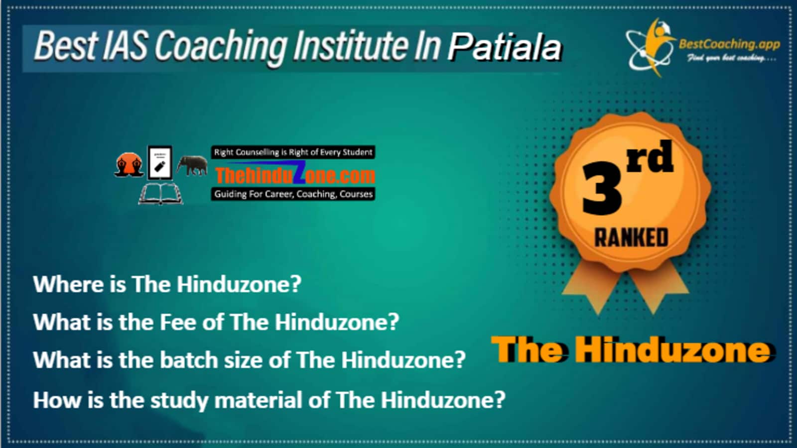 Rank 3 Best IAS Coaching in Patiala
