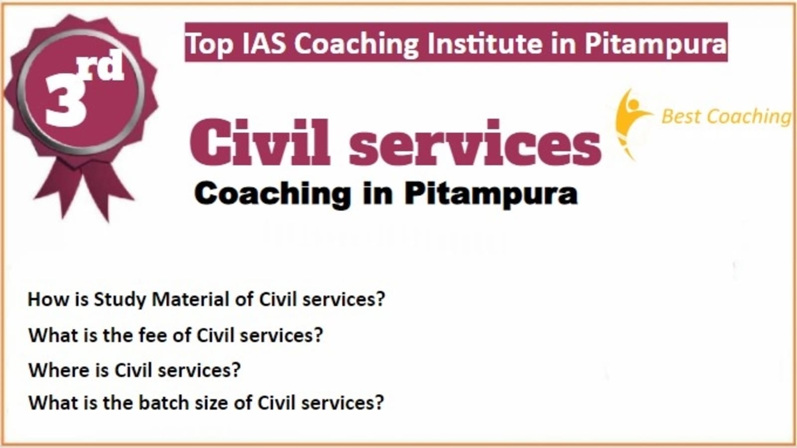 Rank 3 Best IAS Coaching in Pitampura