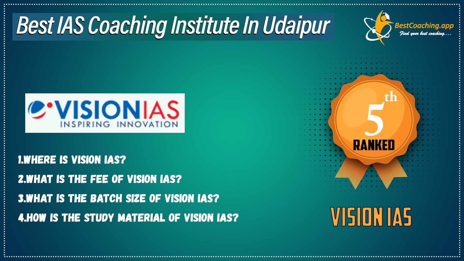 Top IAS Coaching in Udaipur