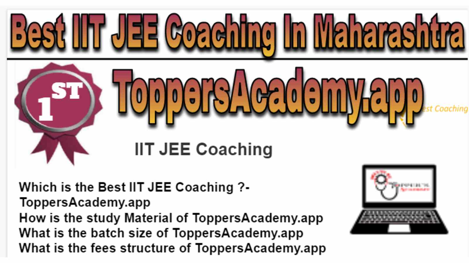 Rank 1 Best IIT JEE Coaching In Maharashtra