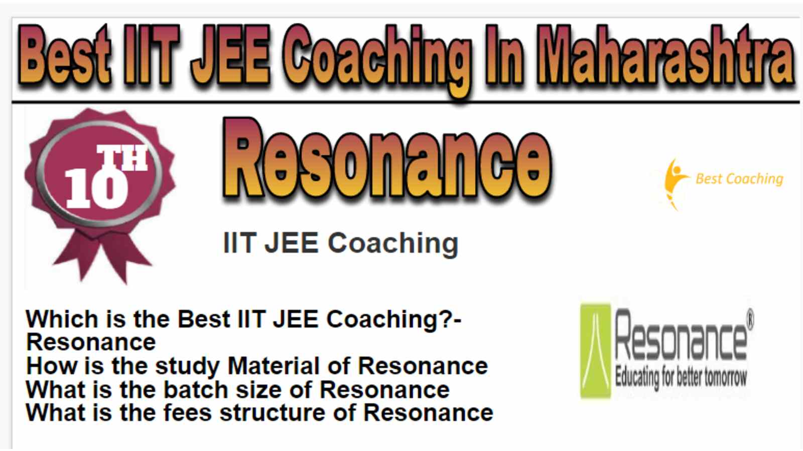 Rank 10 Best IIT JEE Coaching In Maharashtra