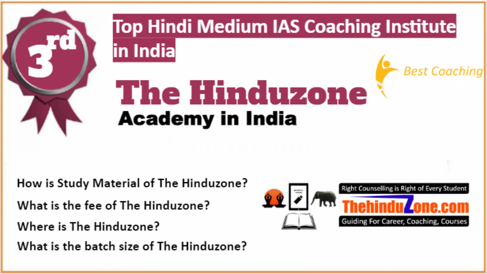 Rank 3 Best IAS Coaching in Hindi Medium