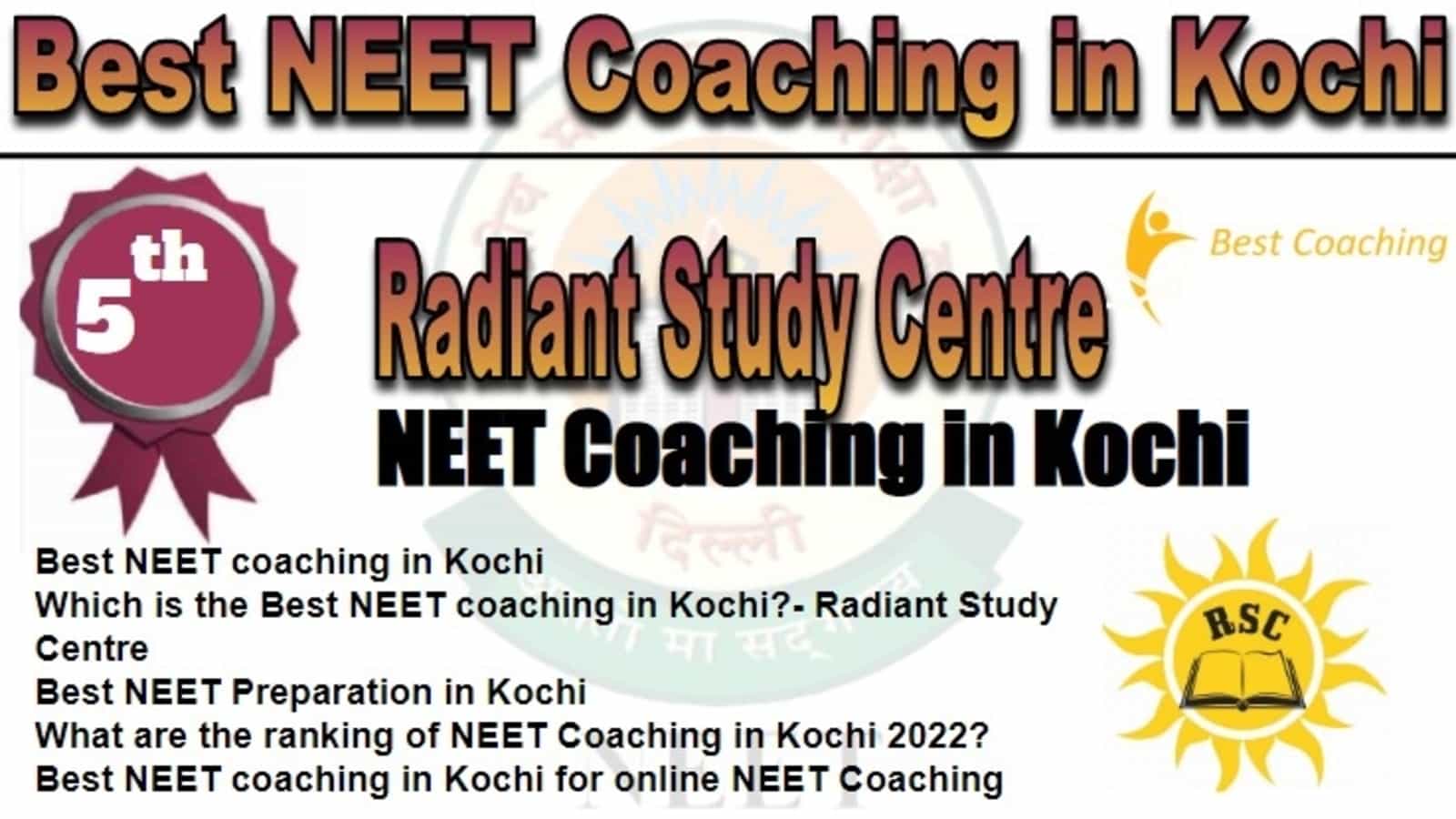 Rank 5 Best NEET Coaching in Kochi
