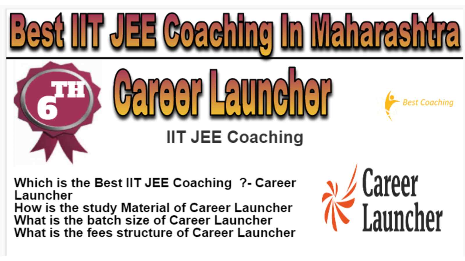 Rank 6 Best IIT JEE Coaching In Maharashtra