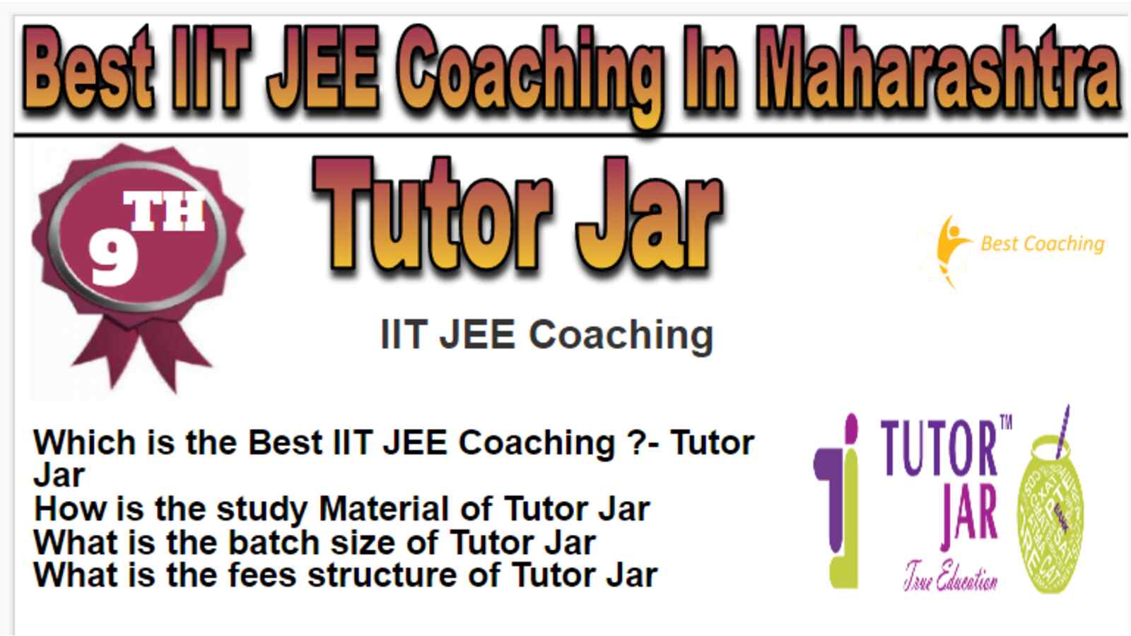Rank 9 Best IIT JEE Coaching In Maharashtra