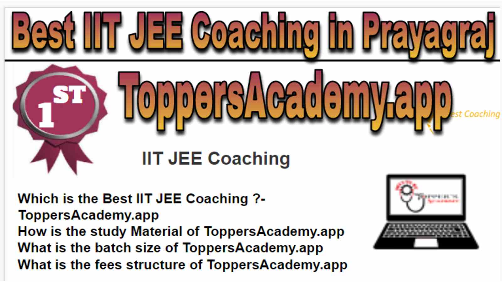 Rank 1 Best IIT JEE Coaching in Prayagraj