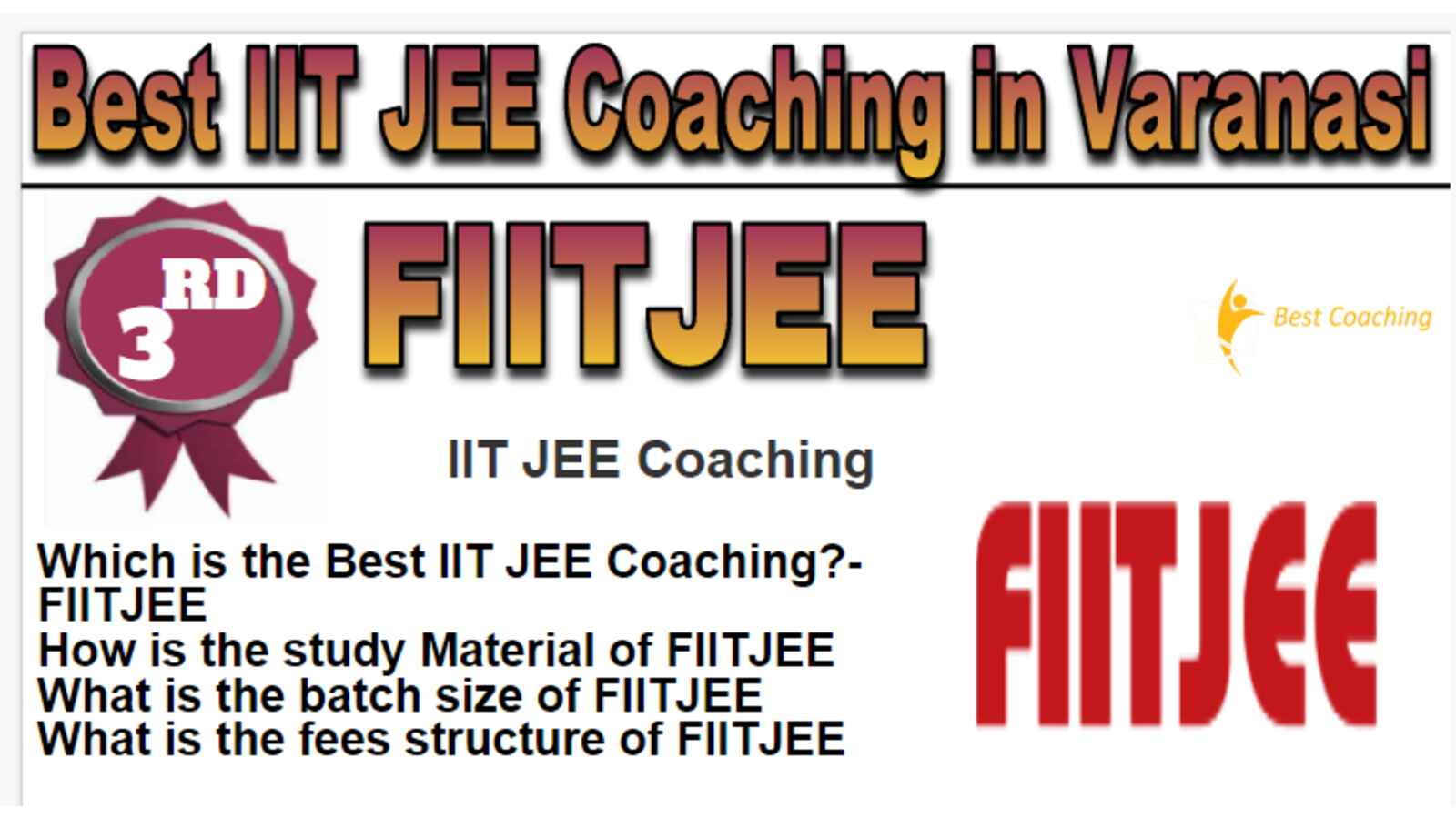 Rank 3 Best IIT JEE Coaching in Varanasi