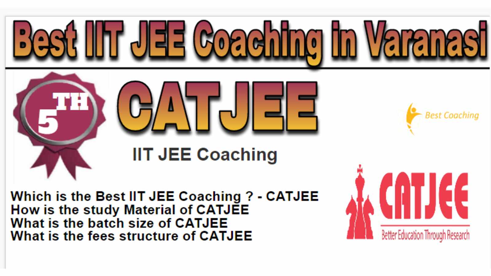 Rank 5 Best IIT JEE Coaching in Varanasi