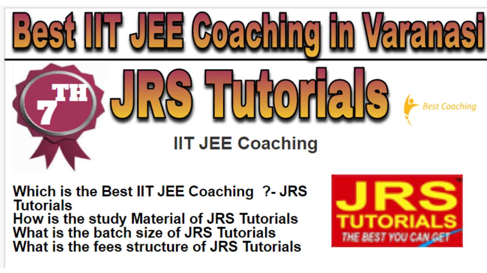 Rank 7 Best IIT JEE Coaching in Varanasi