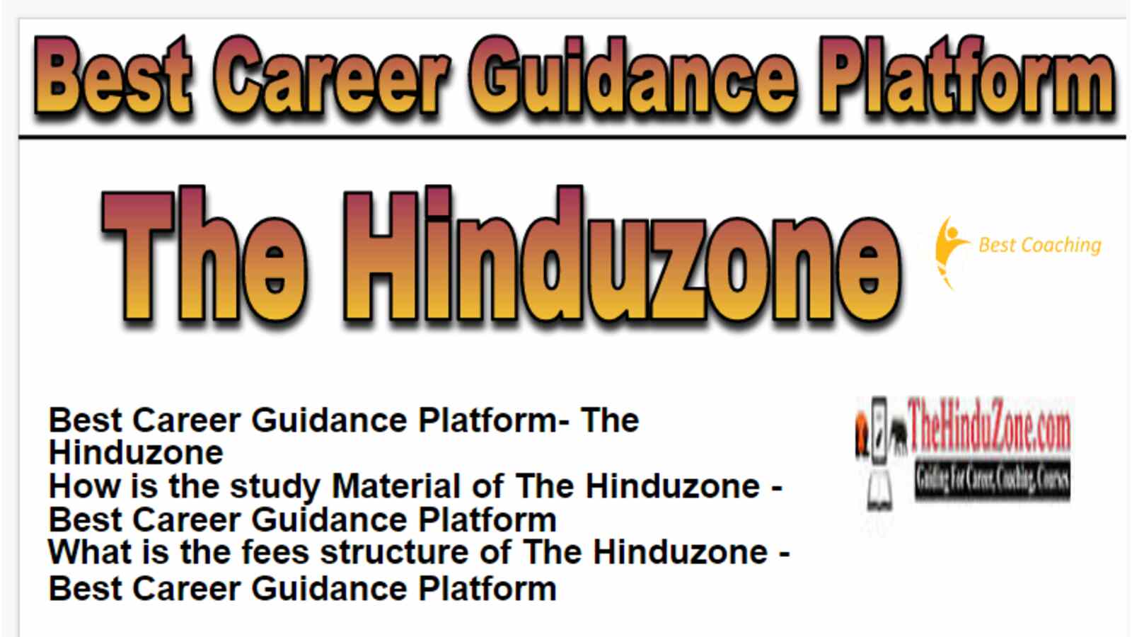 The Hinduzone – Best Career Guidance Platform