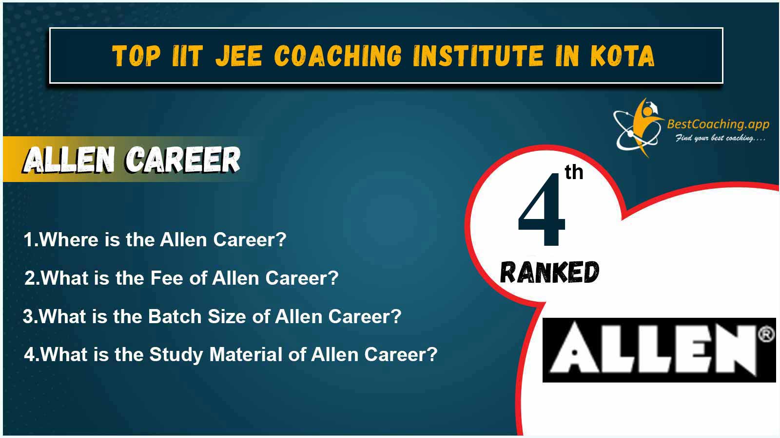 top 10 IIT JEE Coaching in Kota