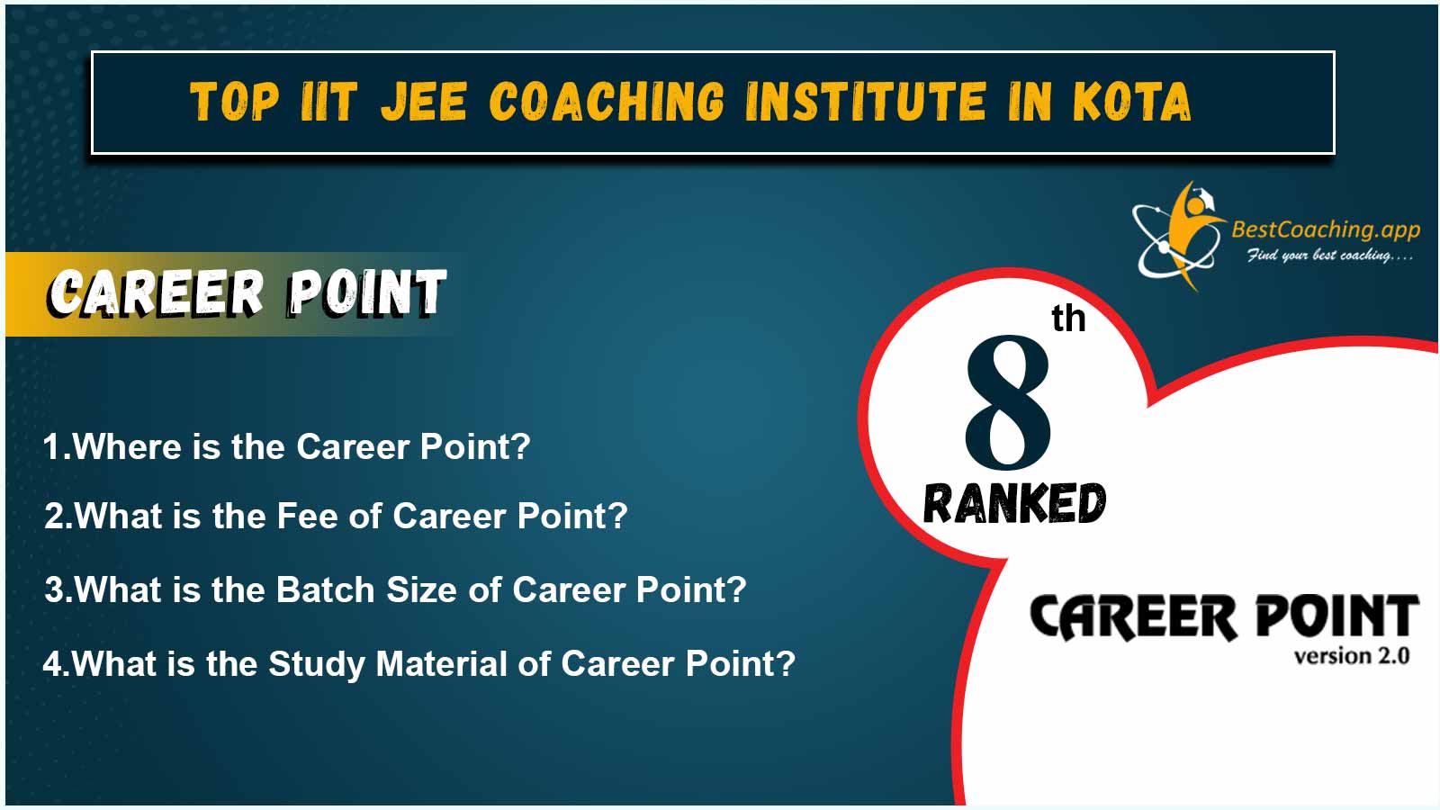 Best IIT JEE coaching institute in Kota