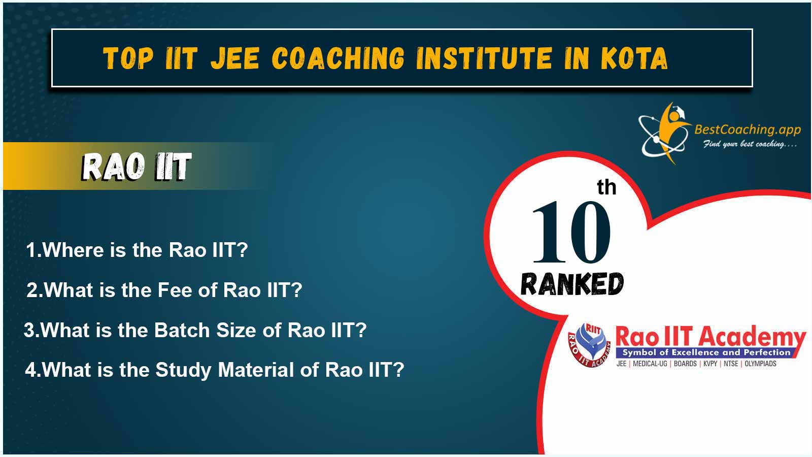 Top IIT JEE Coaching of Kota