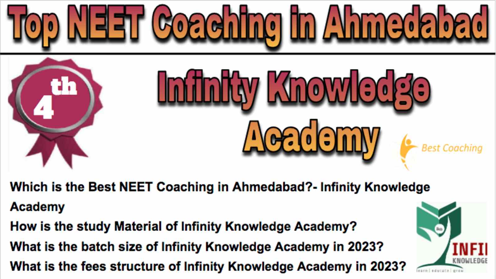 Rank 4 Top NEET Coaching in Ahmedabad