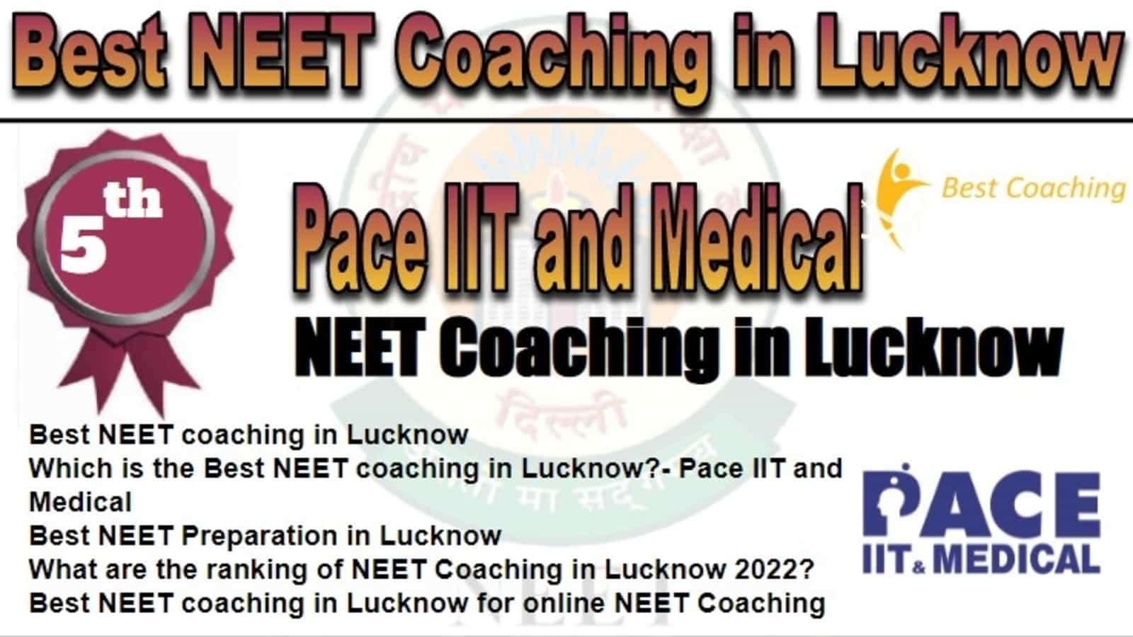 Rank 5 Best NEET Coaching in Lucknow