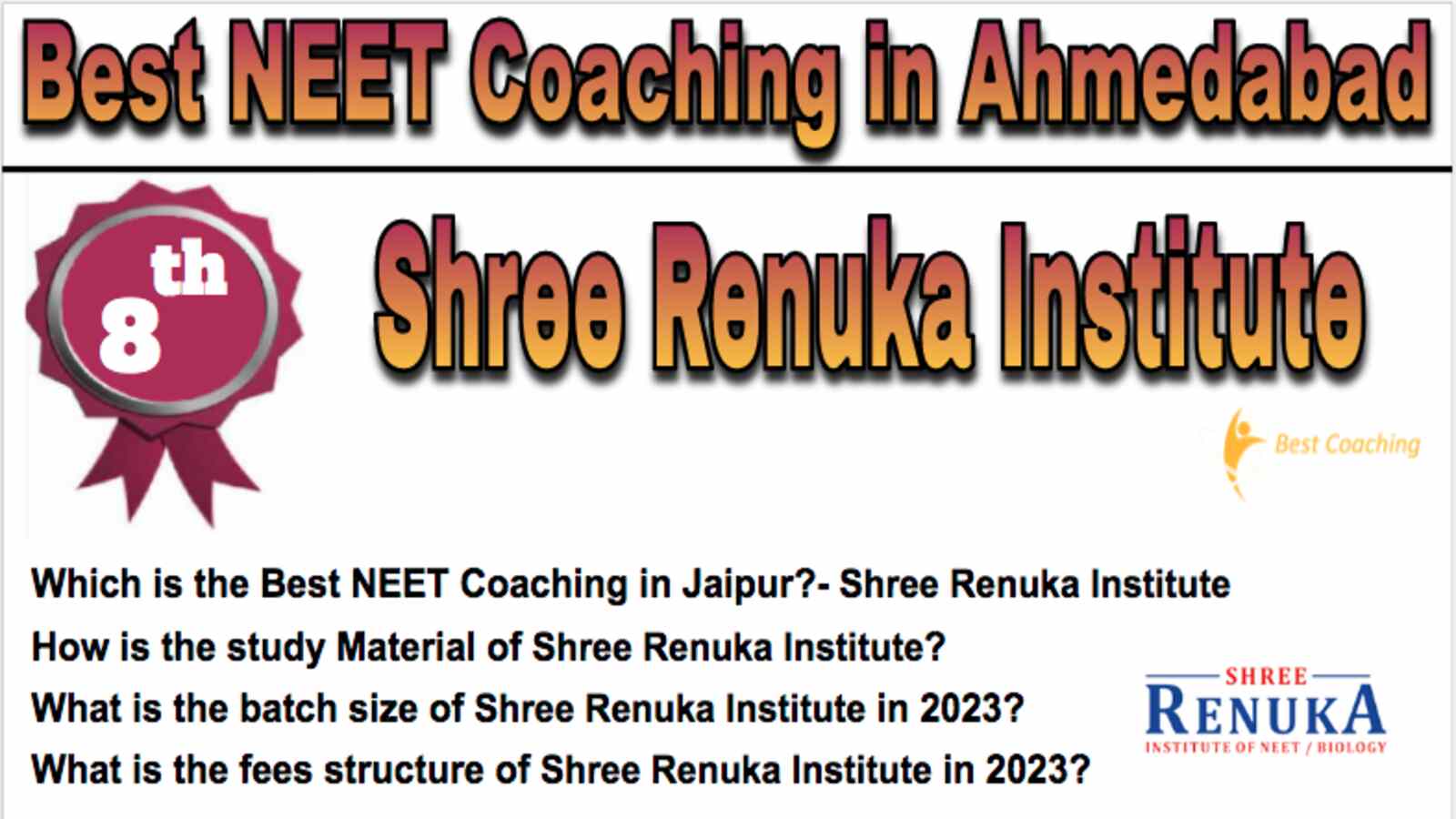 Rank 8 Top NEET Coaching in Ahmedabad