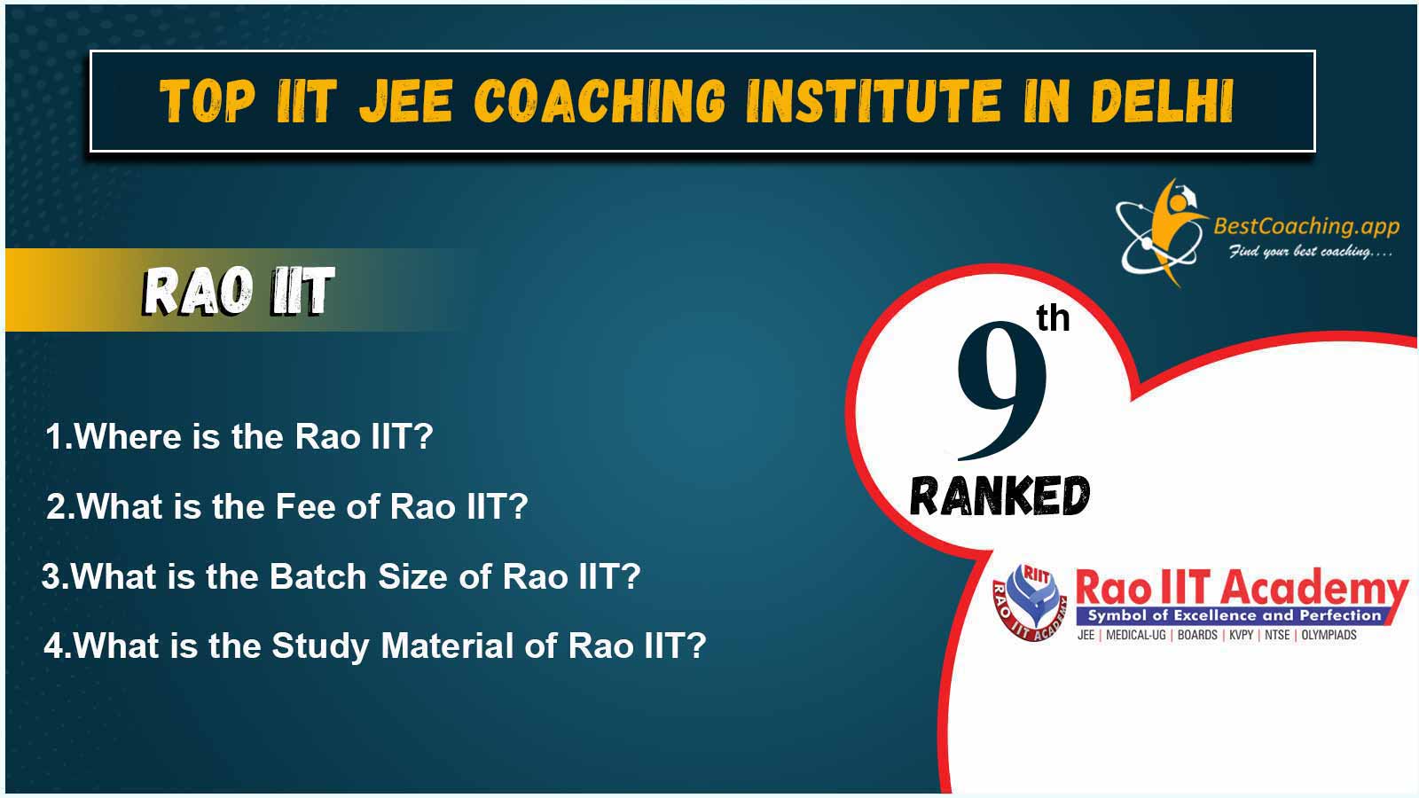 Best IIT JEE Coaching of Delhi