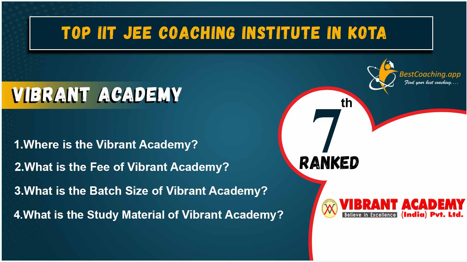 Best IIT JEE Coaching in Kota