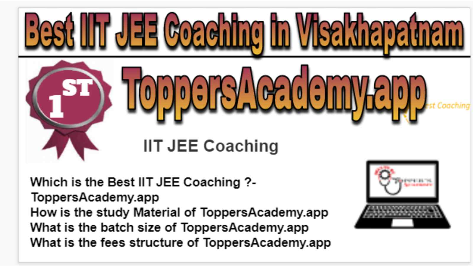 Rank 1 Best IIT JEE Coaching in Visakhapatnam
