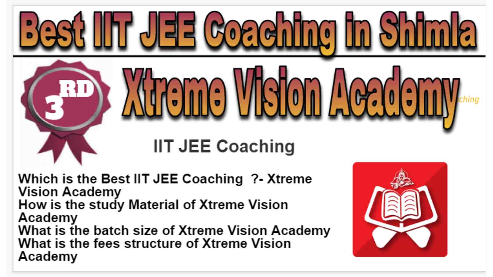 Rank 3 Best IIT JEE Coaching in Shimla