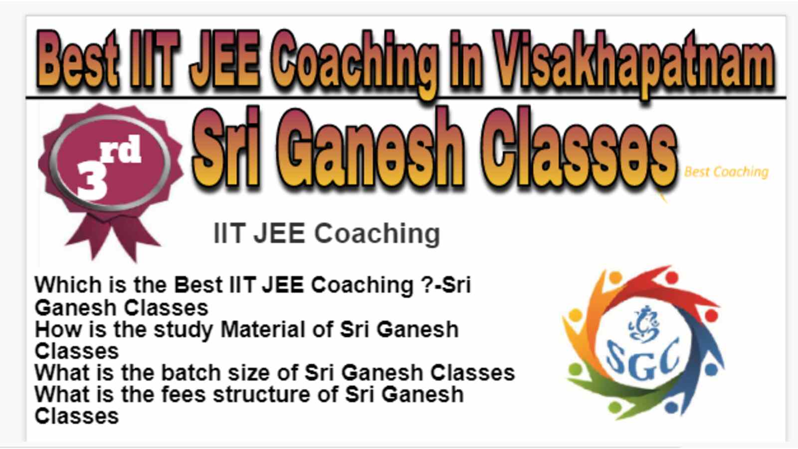 Rank 3 Best IIT JEE Coaching in Visakhapatnam
