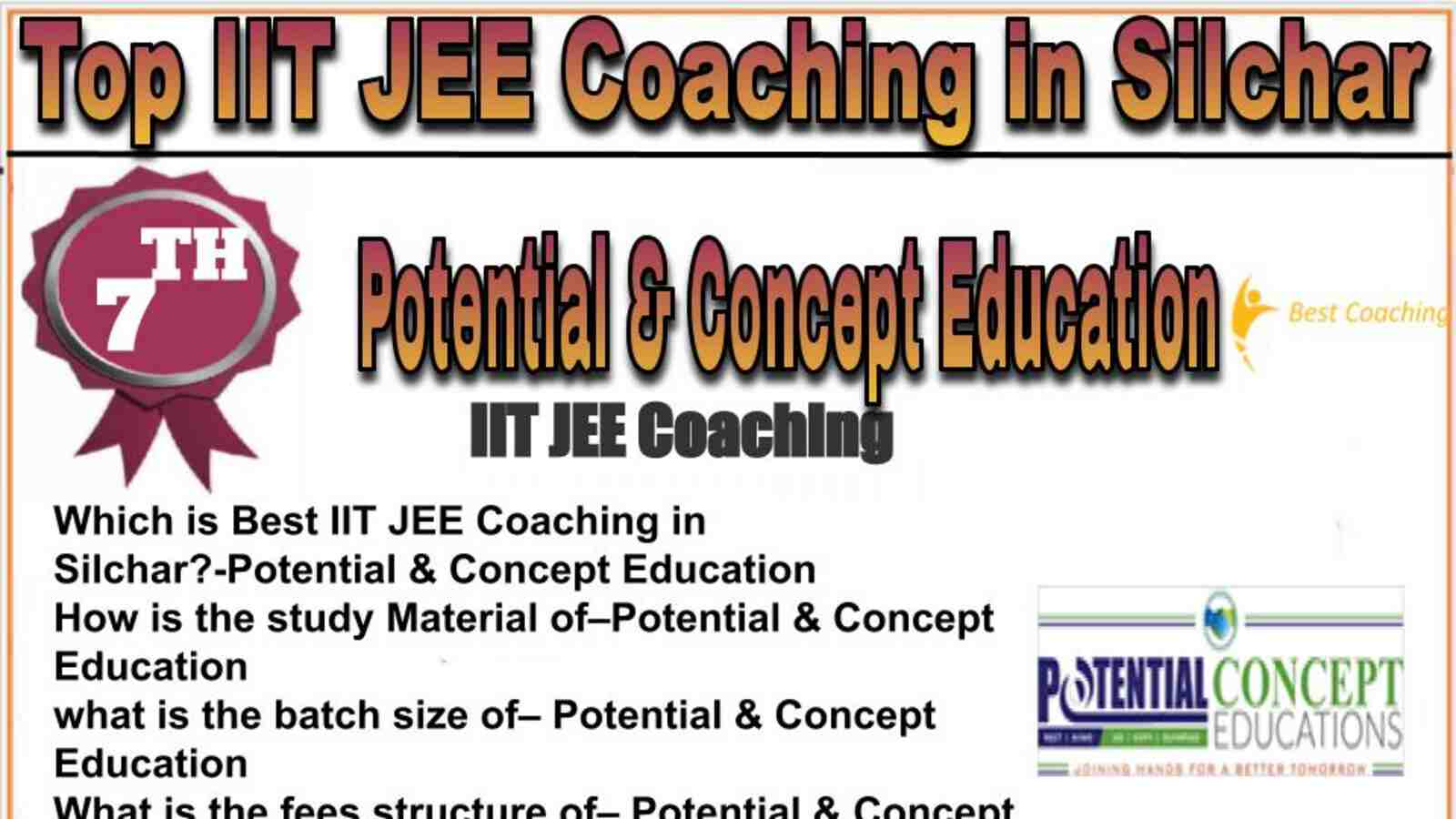 Rank 7 top IIT JEE coaching in Silchar