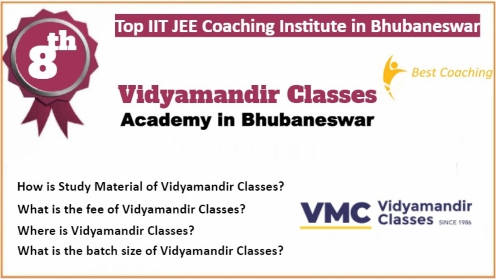 Rank 8 Top IIT JEE Coaching in Bhubaneswar