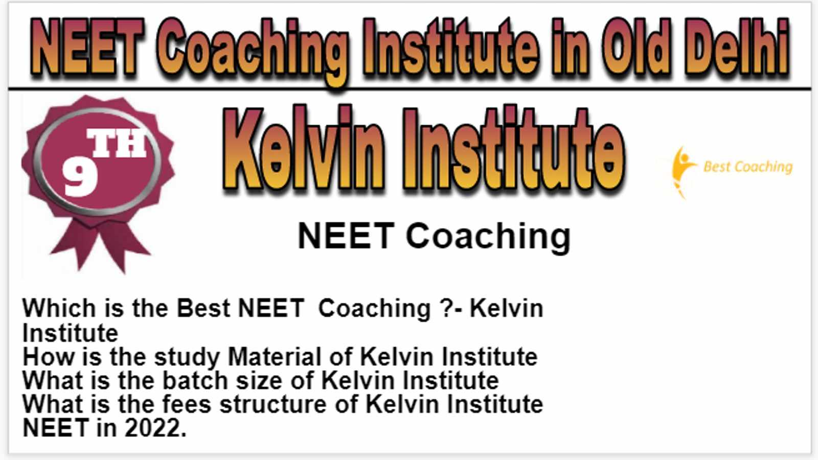 NEET Coaching Institute in Old Delhi