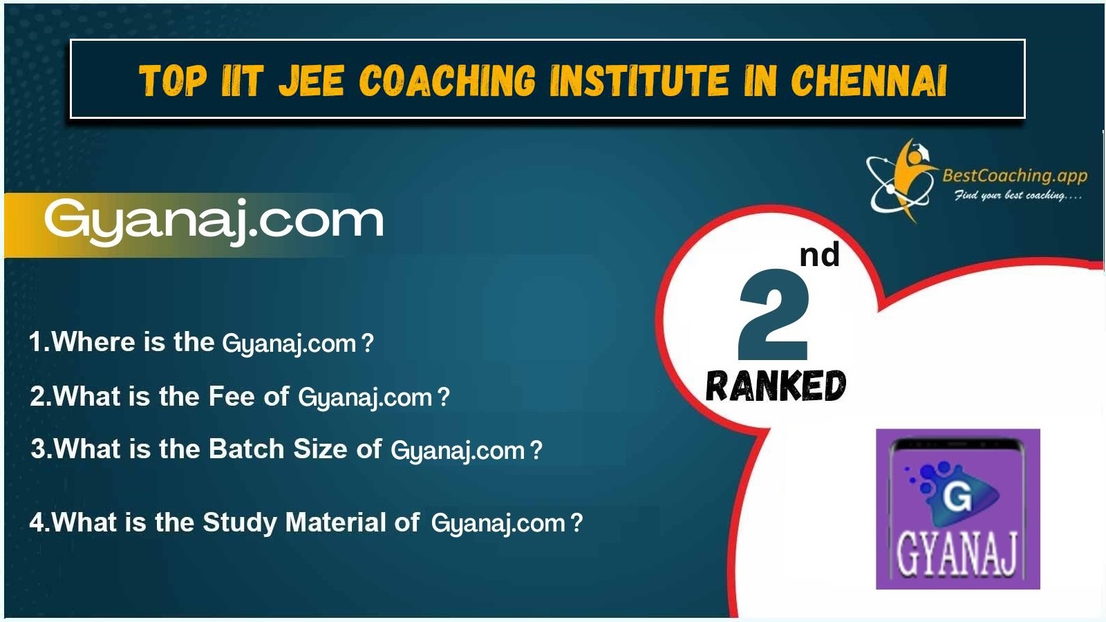 Best IIT JEE Coaching in Chennai