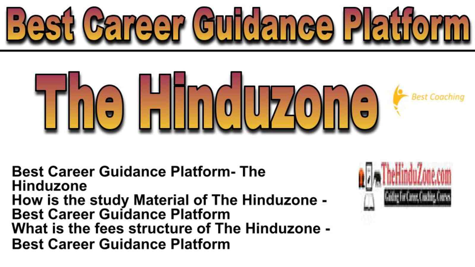 BEST CAREER GUIDANCE THE HINDUZONE