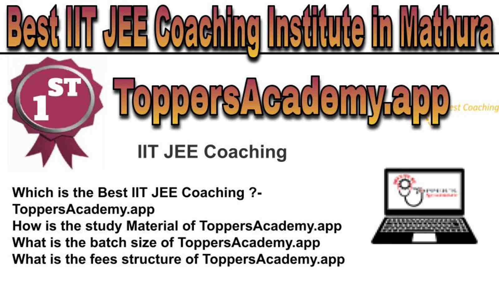 RANK 1 BEST IIT JEE COACHING IN MATHURA