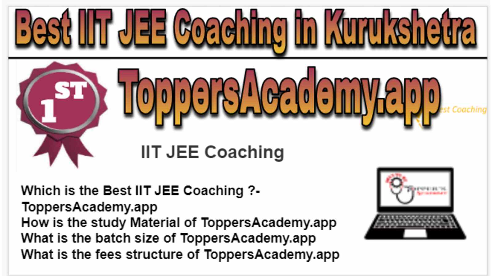 Rank 1 Best IIT JEE Coaching in Kurukshetra