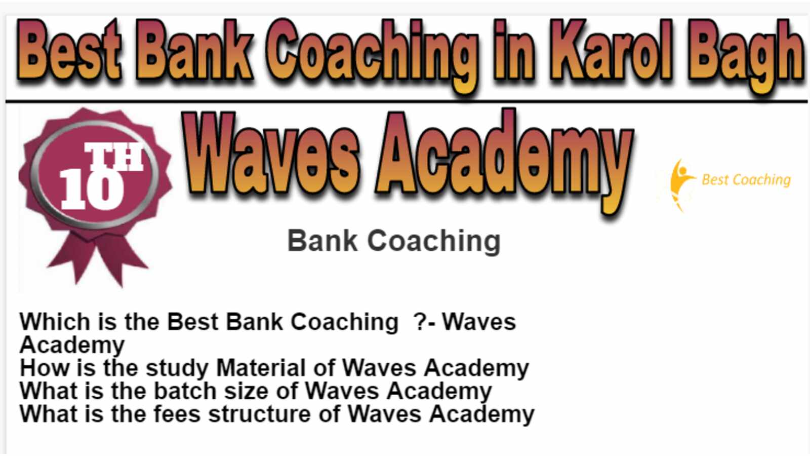 Rank 10 Best Bank Coaching in karol Bagh