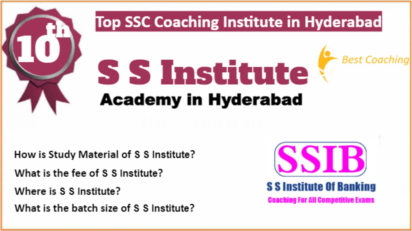 Rank 10 Best SSC Coaching In Hyderabad