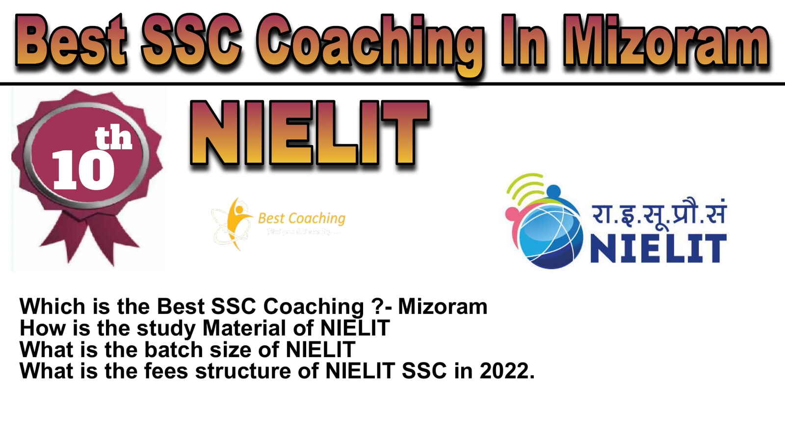 Rank 10 Best SSC Coaching in Mizoram