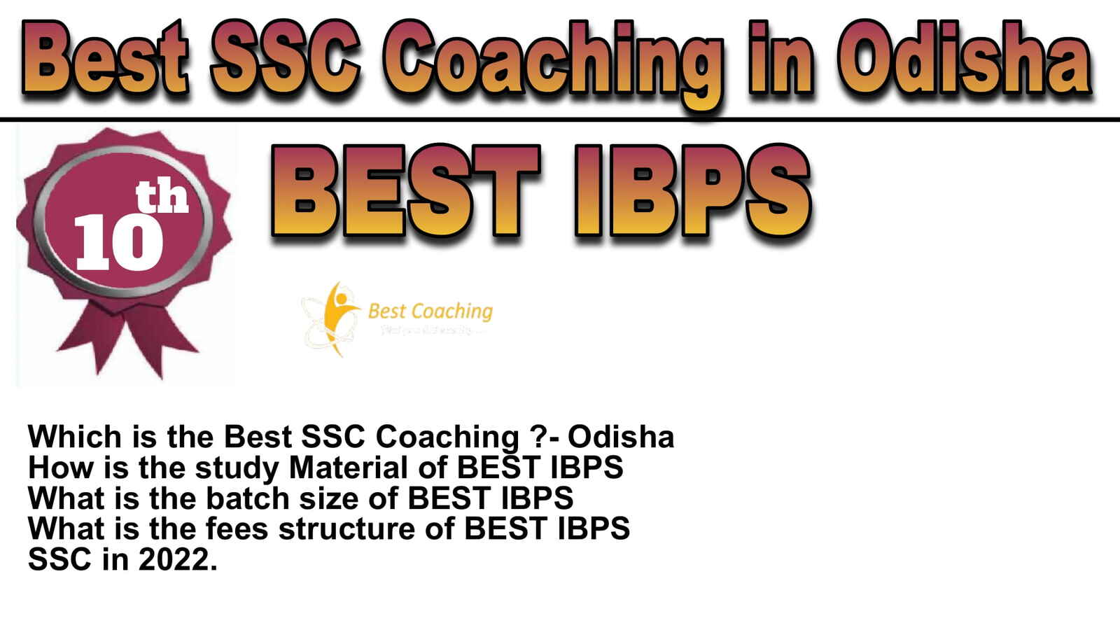 Rank 10 Best SSC Coaching in Odisha
