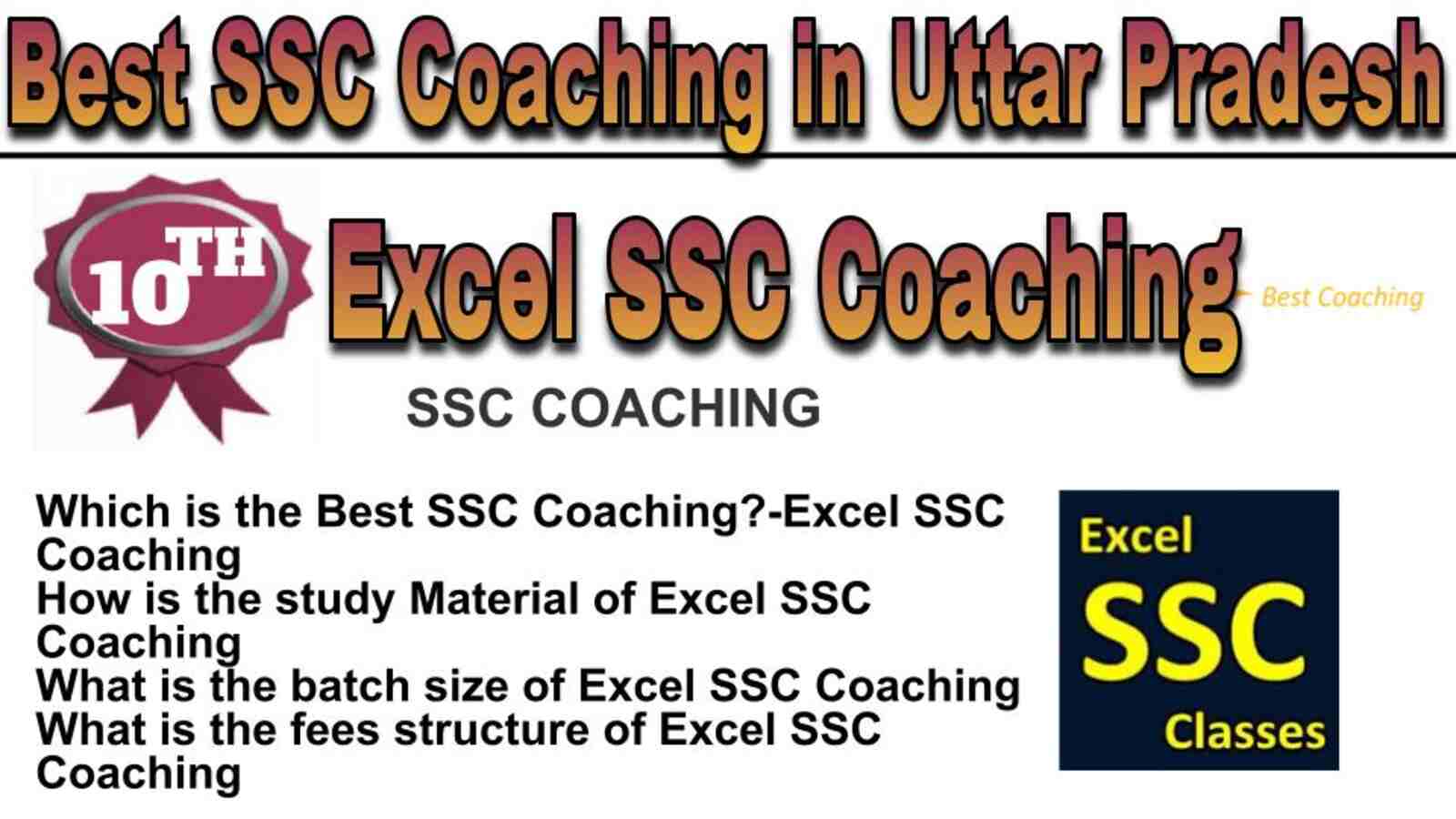 Rank 10 best SSC Coaching in Uttar Pradesh