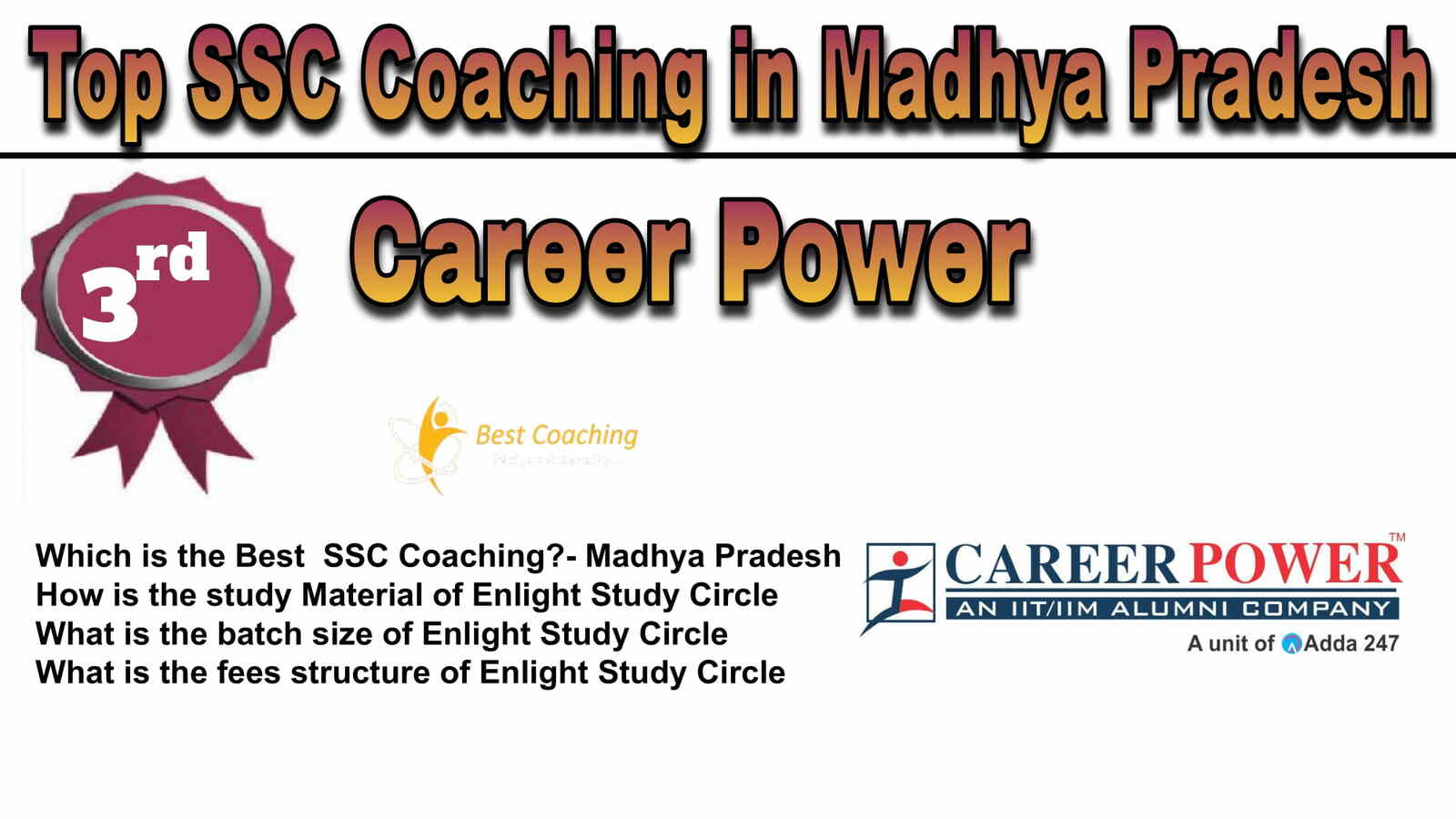 Rank 3 Best SSC Coaching in Madhya Pradesh