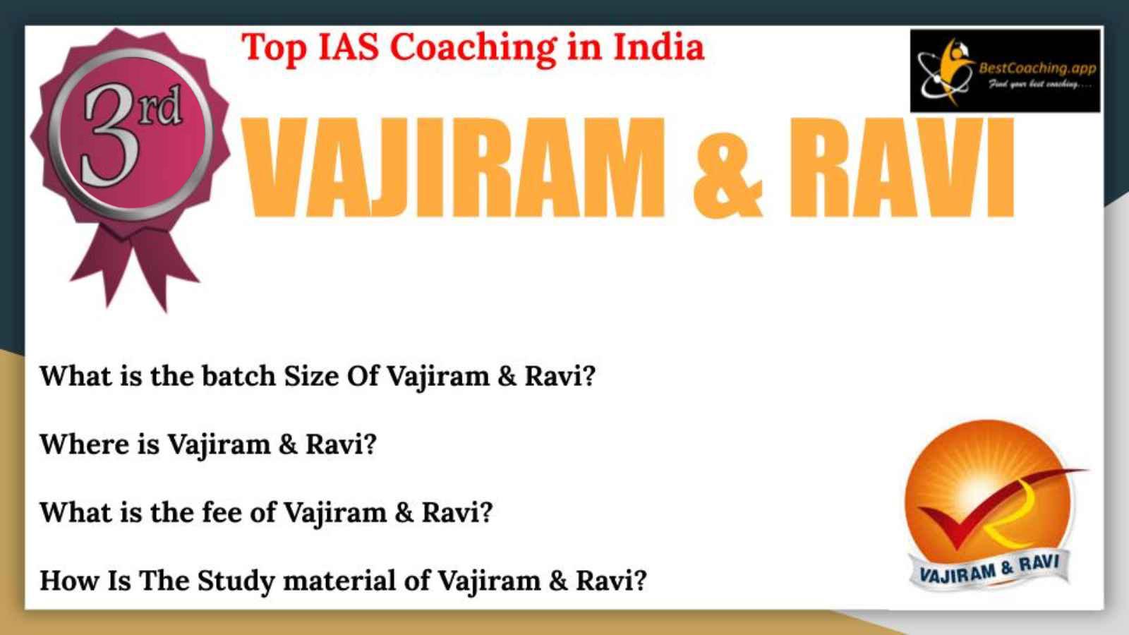 Rank 3 Best IAS Coaching In INDIA