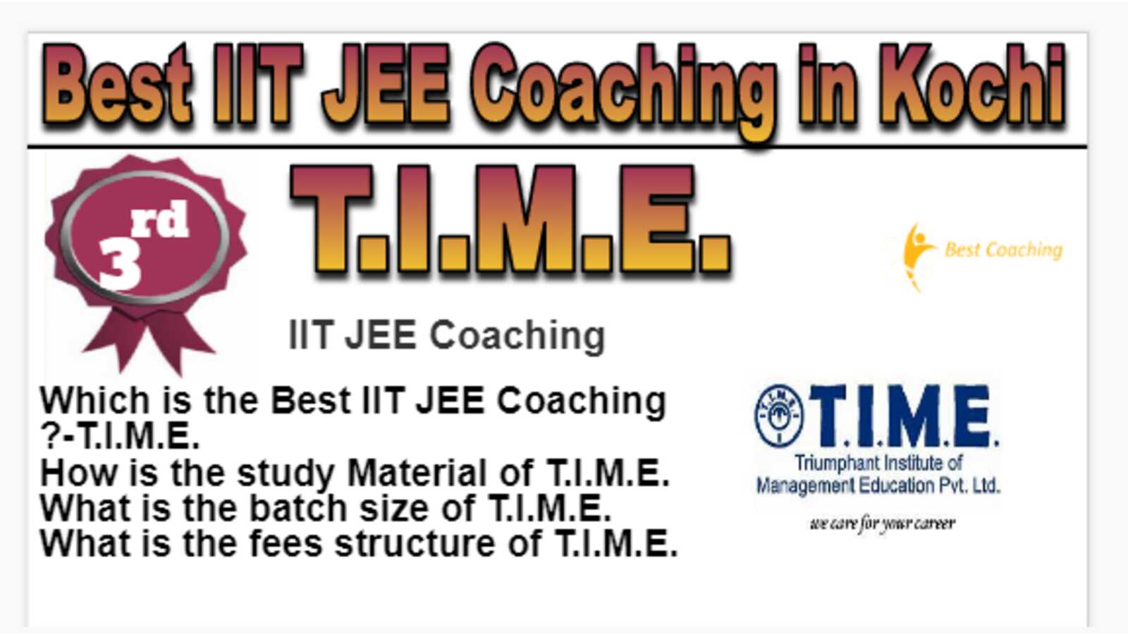 Rank 3 Best IIT JEE Coaching in Kochi