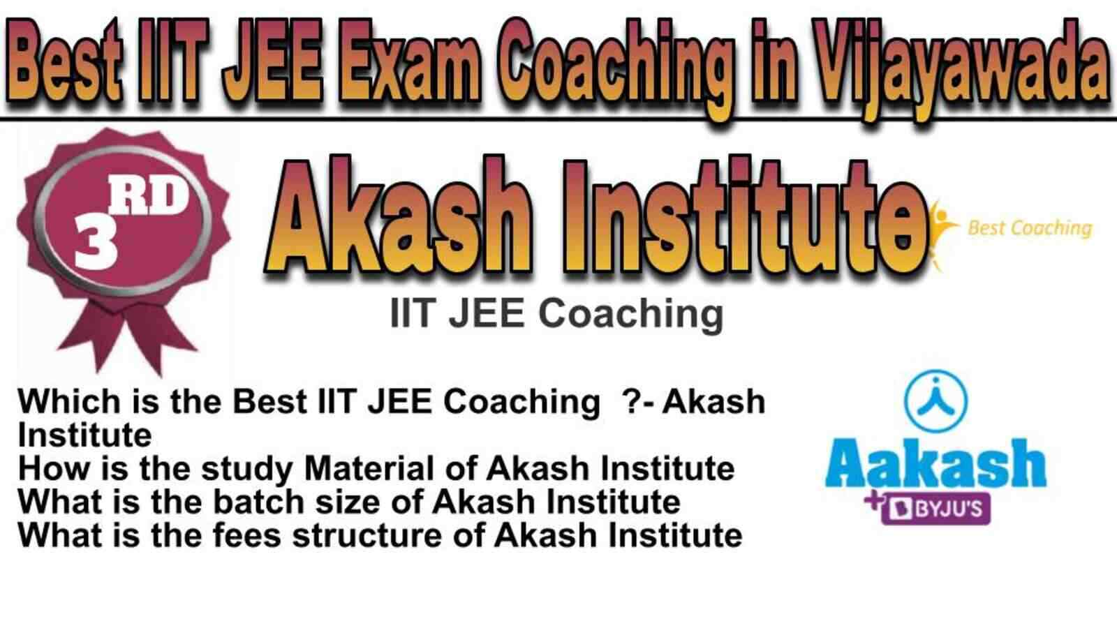 Rank 3 Best IIT JEE Coaching in Vijayawada
