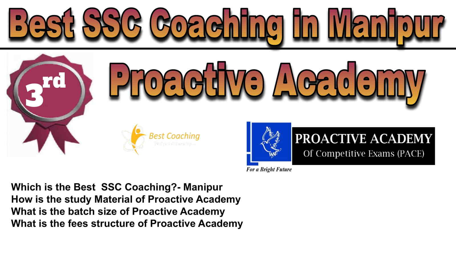 Rank 3 Best SSC Coaching in Manipur