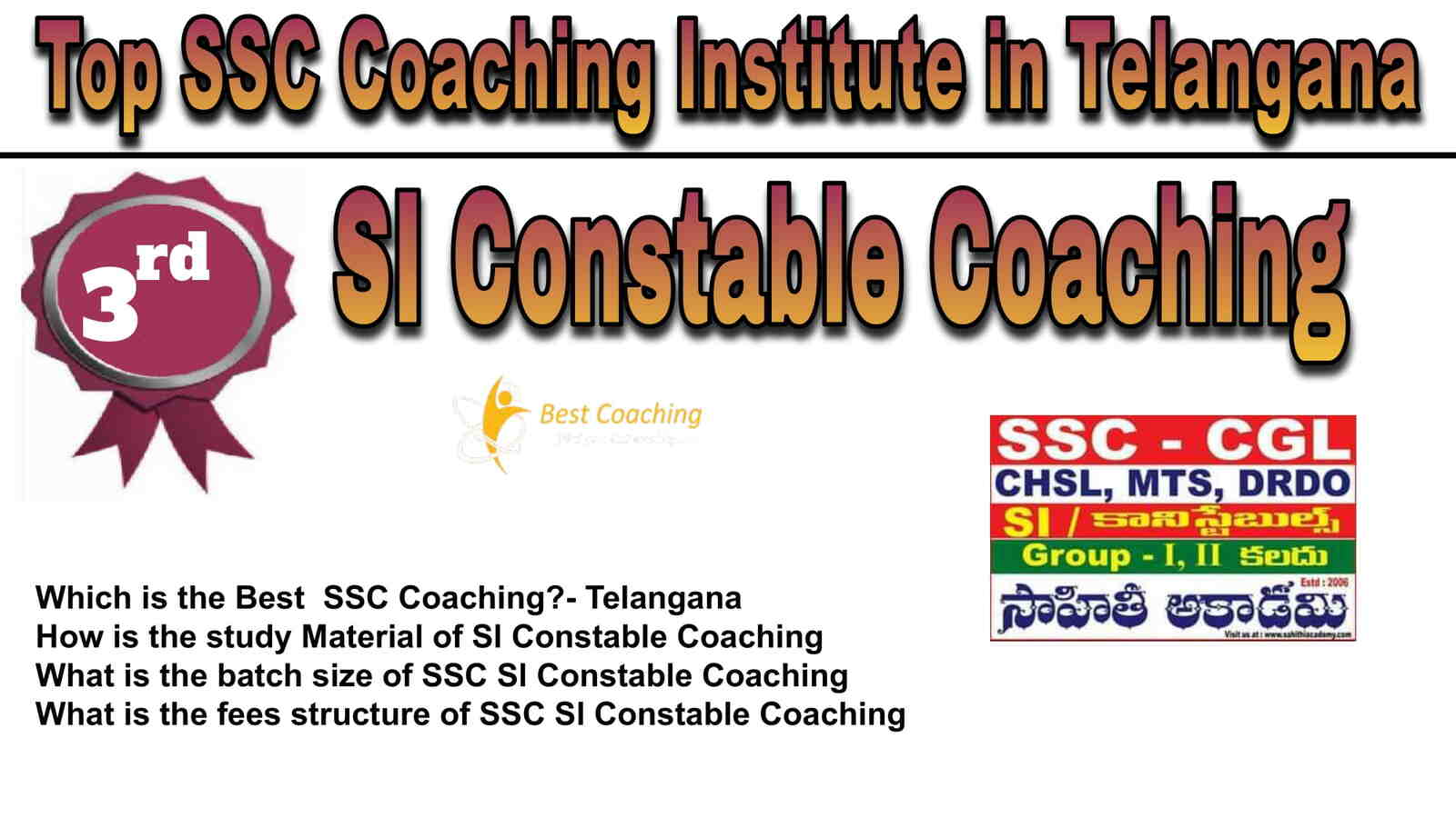 Rank 3 Best SSC Coaching in Telangana