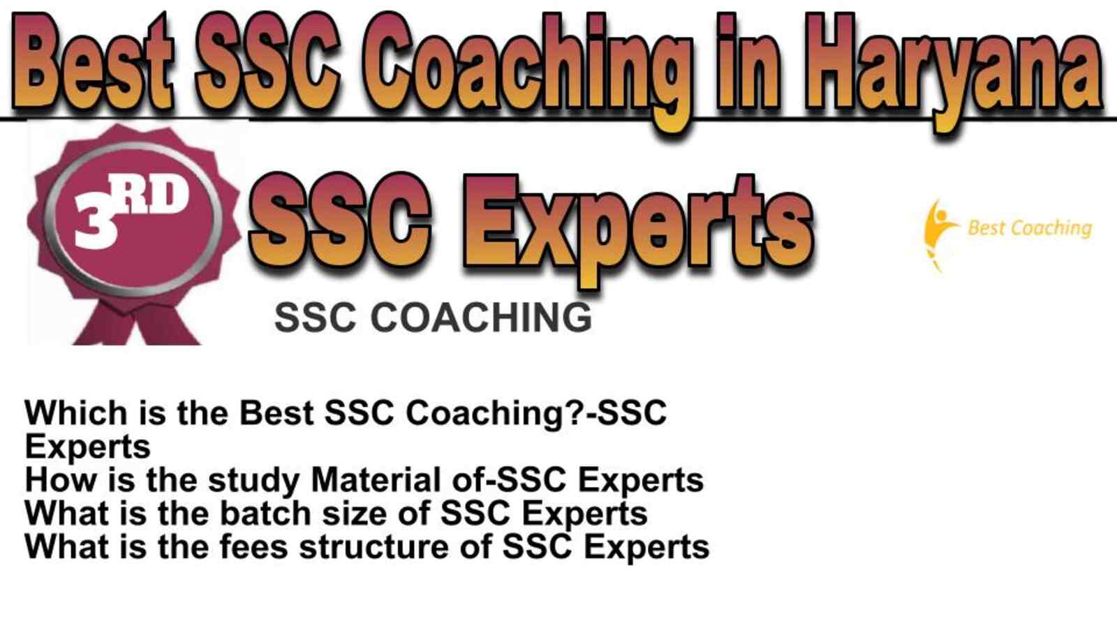 Rank 3 best SSC coaching in Haryana