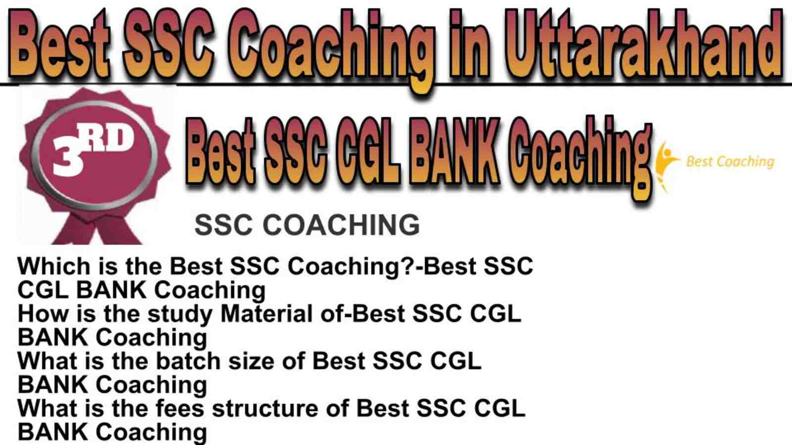 Rank 3 best SSC coaching in Uttarakhand