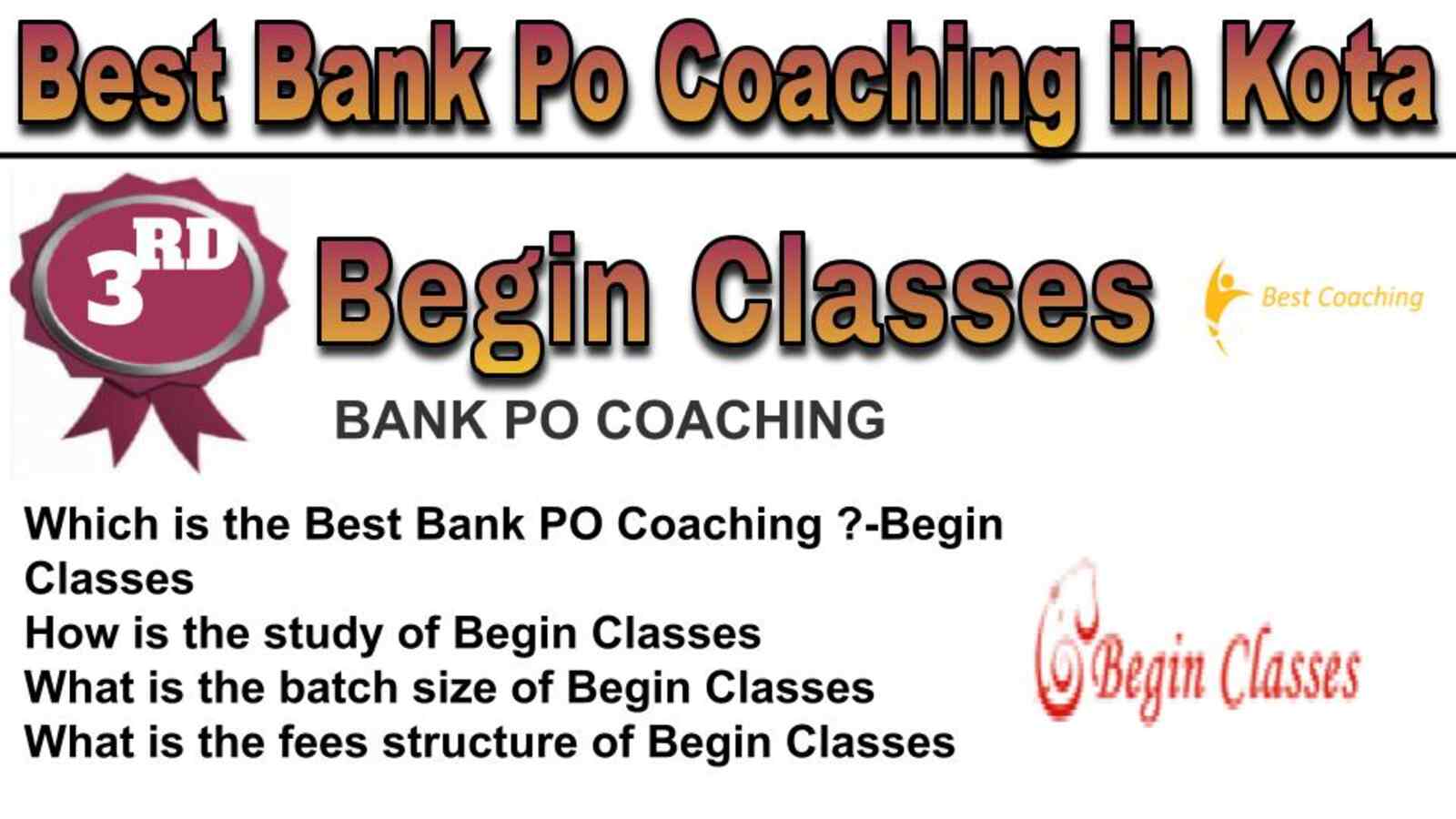 Rank 3 best bank po coaching in Kota