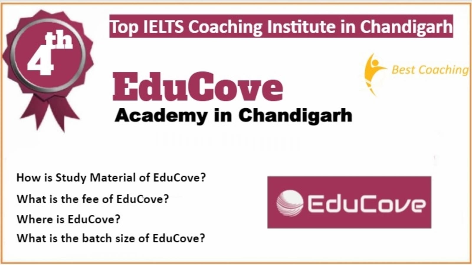 Rank 4 Best IELTS Coaching in Chandigarh