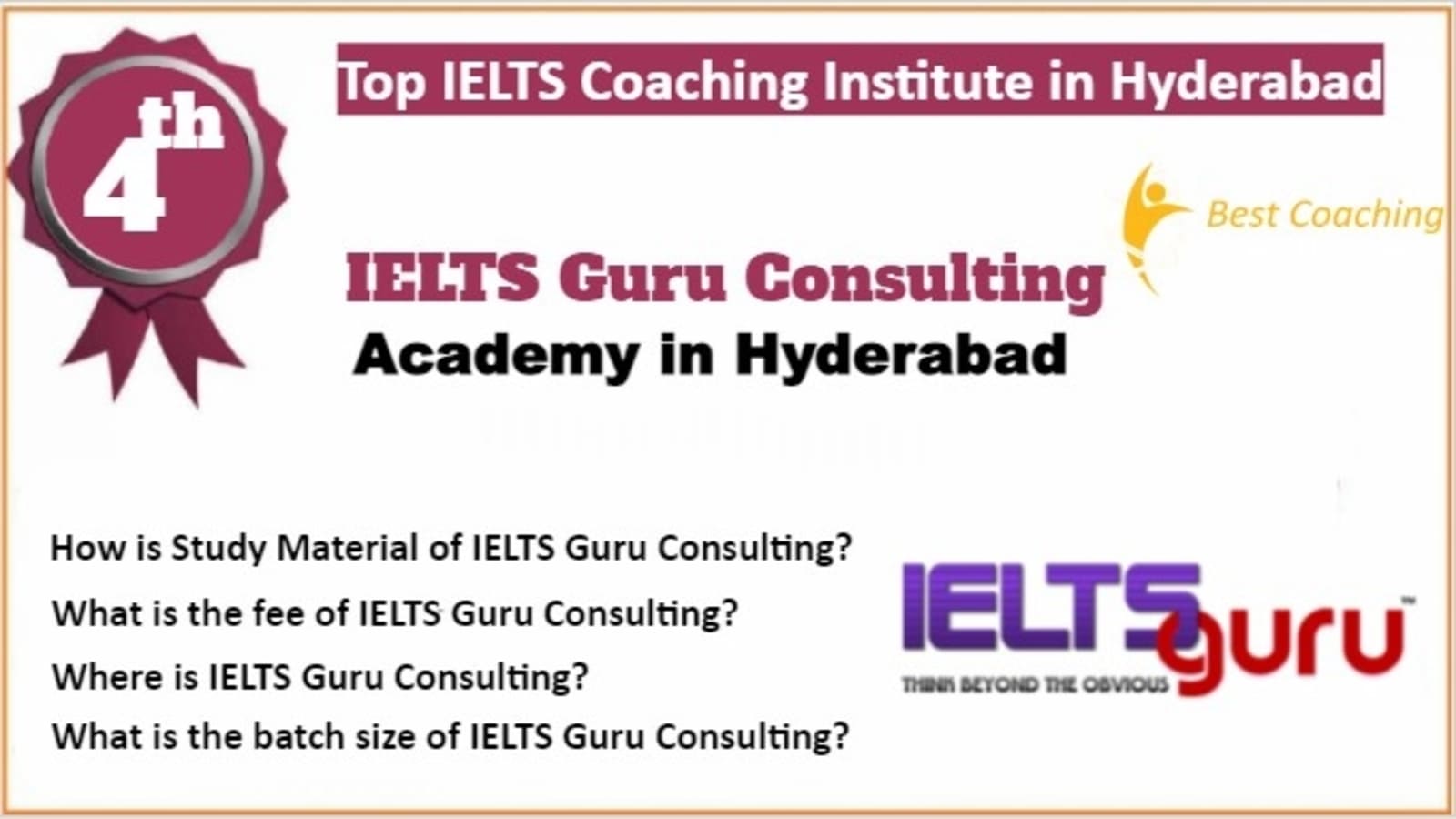 Rank 4 Best IELTS Coaching in Hyderabad